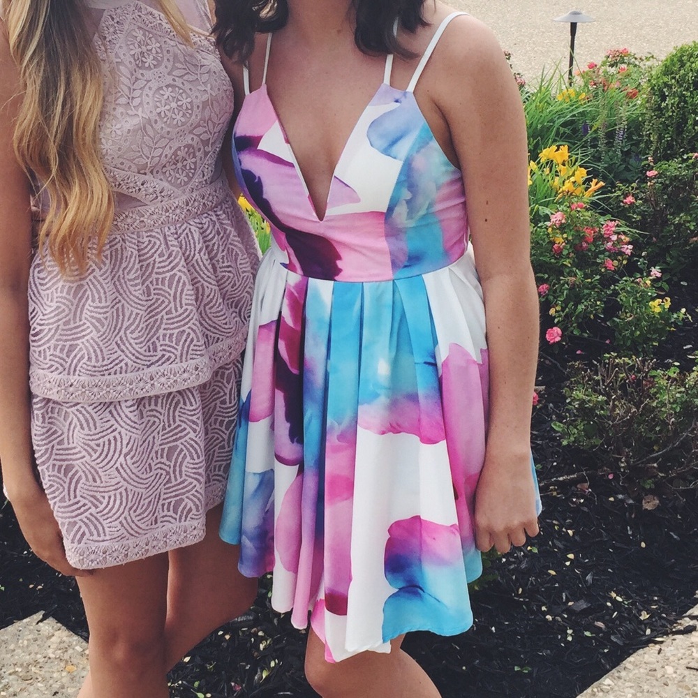 Watercolor dress